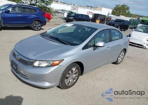 2012 Honda Civic Lx z USA, uszkodzony, nr VIN 2HGFB2F57CH315186